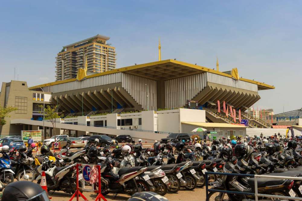 L'ex Stadio Olimpico Nazionale a Phnom Penh